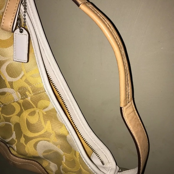 Coach Small Signature Yellow Hobo - Picture 8 of 8